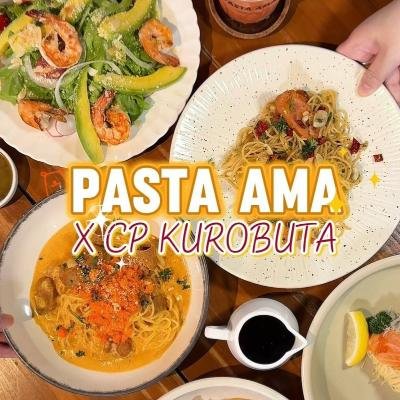 Spaghetti Seaweed Egg Shrimp at Pasta Ama Ratchathewi