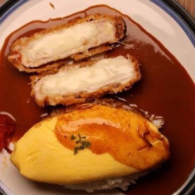 Omu Rice with Hey's Burg Sauce at Hey's Burg