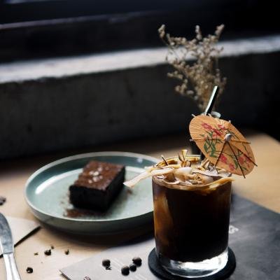 Iced Coconut Long Black at Sarnies Bangkok