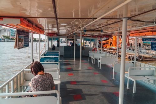 Ferry across the Chao Phraya at Bang Krachao