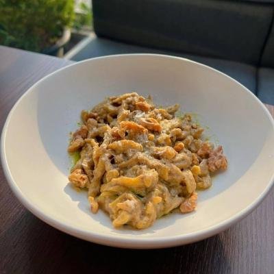 Homemade Spatzle Pasta, Creamy Mushroom at Pepe Bangkok