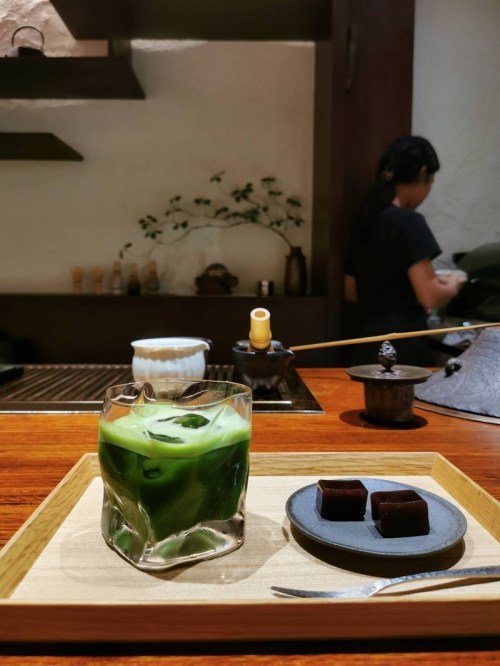 Matcha on the Rock with Yokan at Koto Tea Space