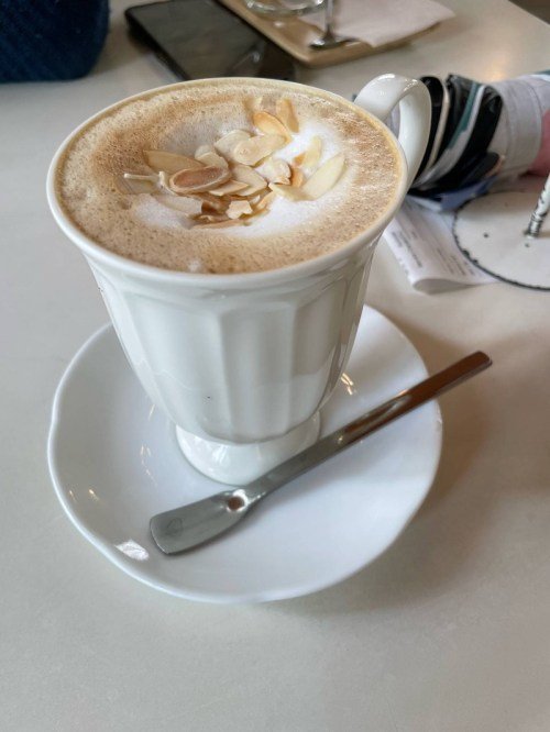 Hot Milk Tea with Almond Foam at The 66 Cottage