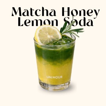 Matcha Honey Lemon Soda at UNHOUR