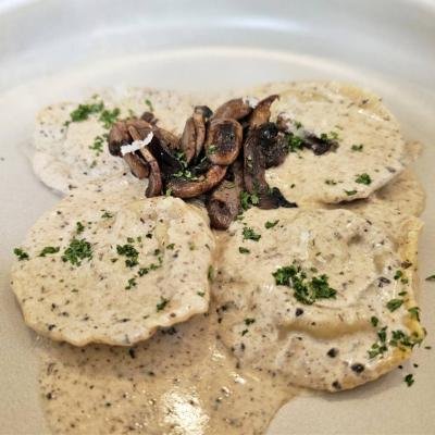 Truffle Ravioli at Préf Café & Bar