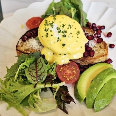 Avocado & Poached Egg Toast at Préf Café & Bar