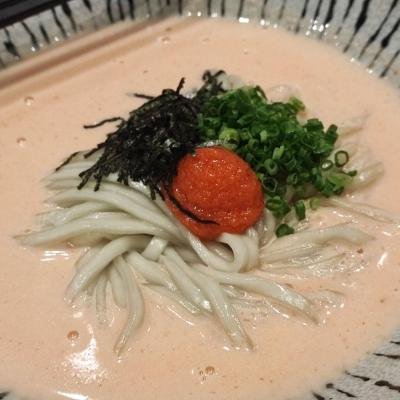 Mentaiko Cream Udon at Tsuru Udon Ari
