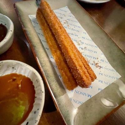 Churros with Caramel and Chocolate Sauce at IM En Ville
