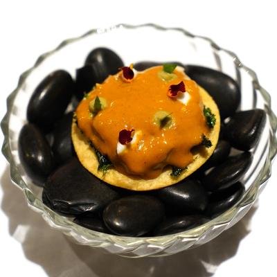 Chumphon Crab Taco at Vikarn Bangkok