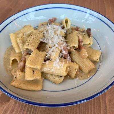 Rigatoni Carbonara at Roberta's